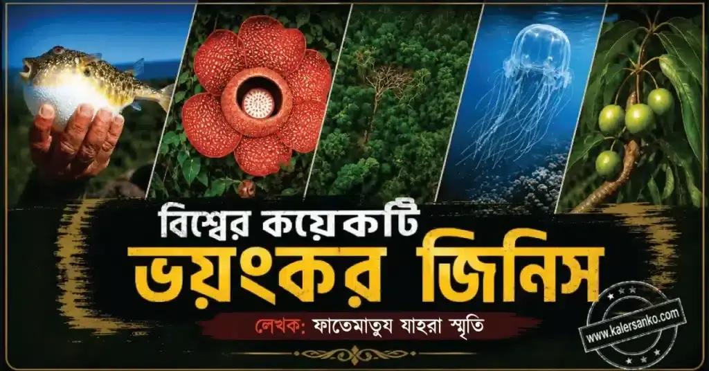 বিশ্বের কয়েকটি ভয়ংকর জিনিস ফাতেমাতুয যাহরা স্মৃতি